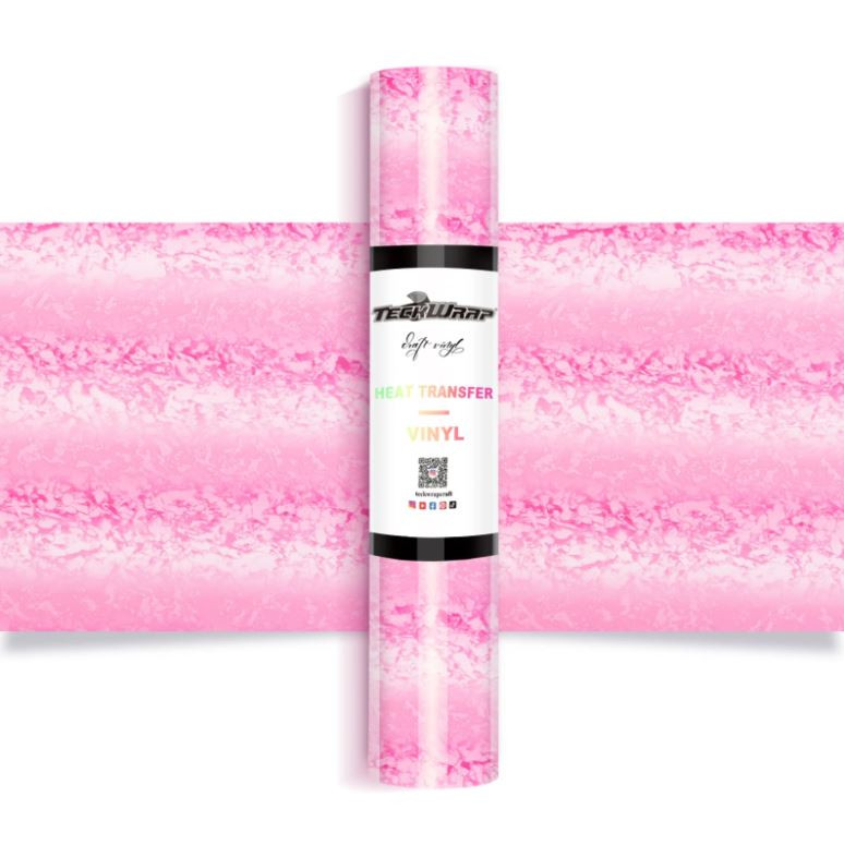 Teckwrap PU Marble HTV - Sweet Pink