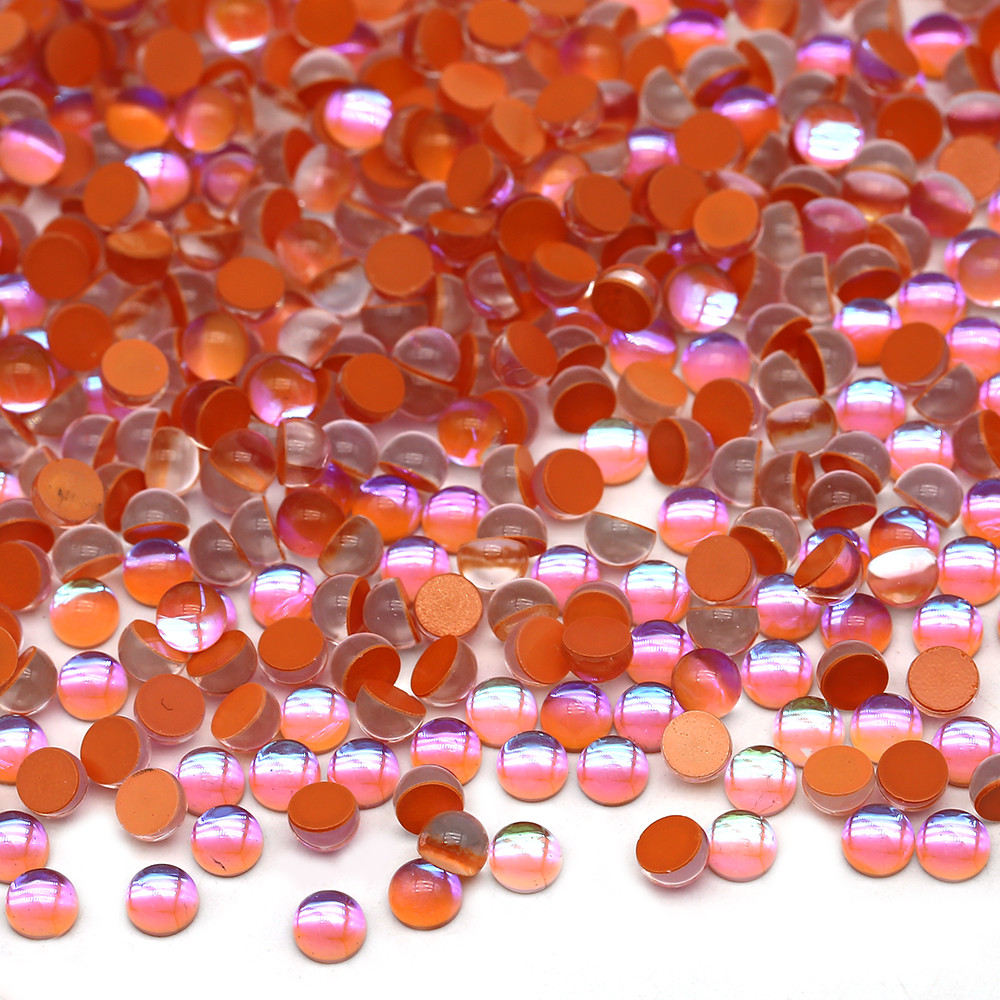 Glass Mermaid Rhinestone - Orange