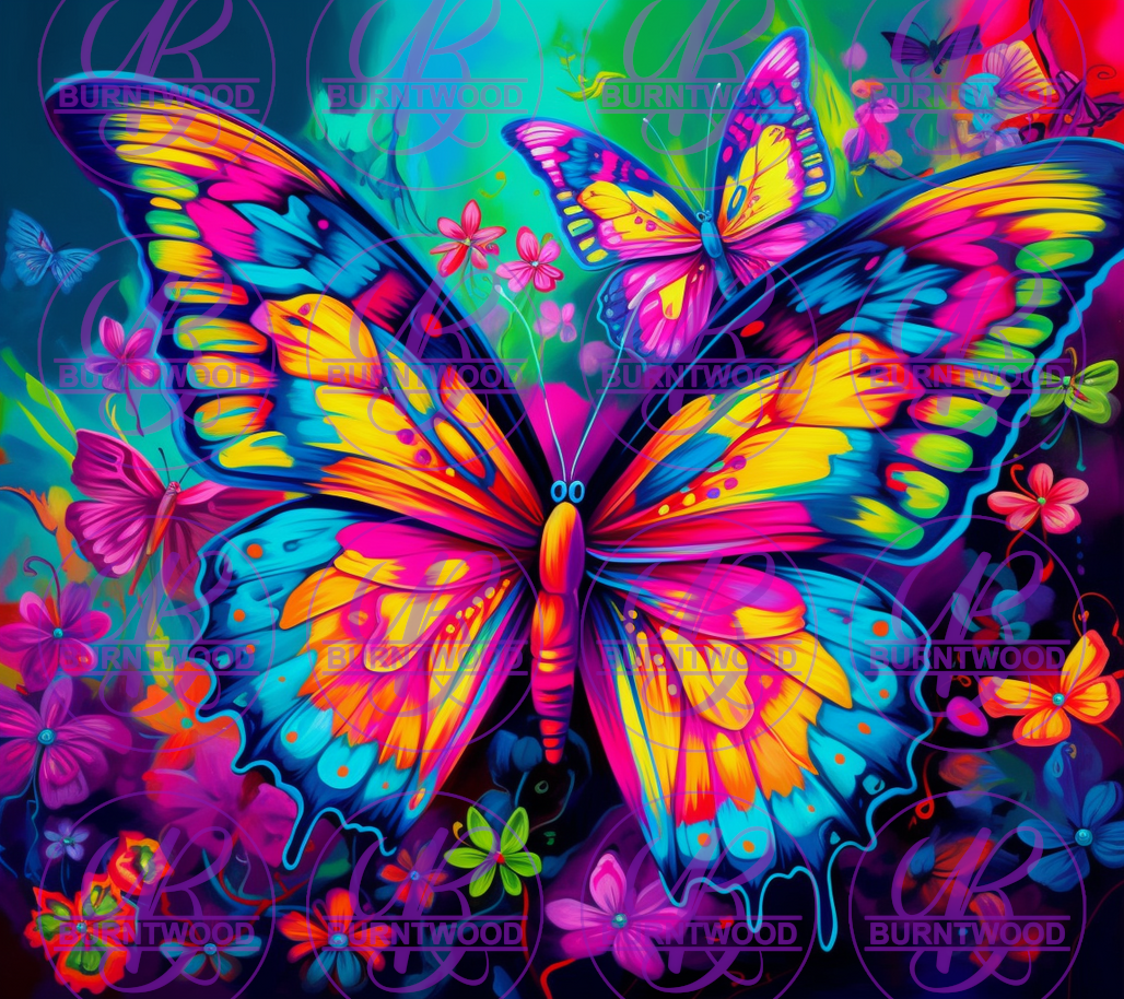 Neon Butterflies 7758 - Burntwood Solutions Limited