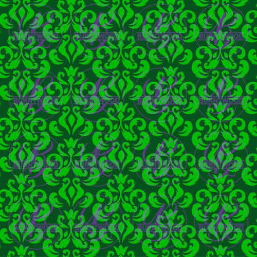 Green Damask 4536
