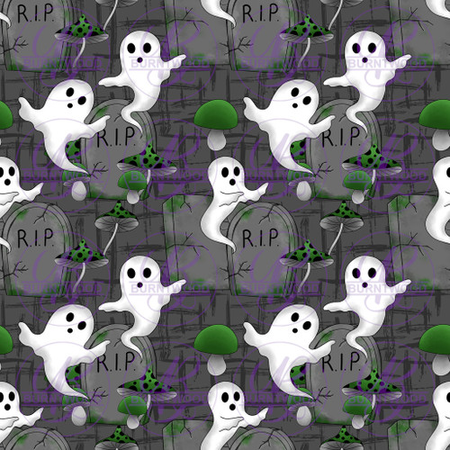 Graveyard Ghost Seamless 0742
