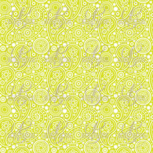 Yellow Paisley Seamless 2173