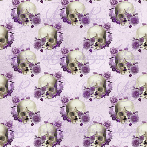 Floral Skull Seamless 0203