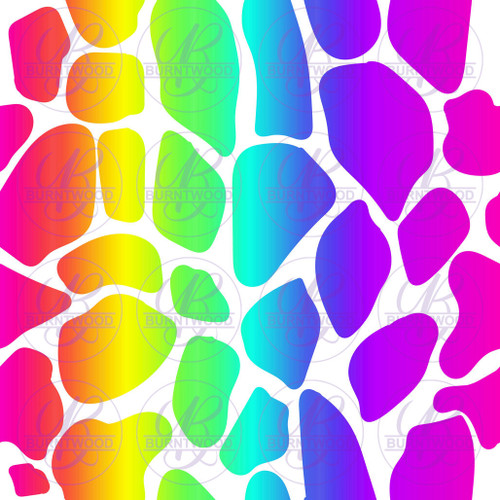 Rainbow Giraffe Seamless 3370