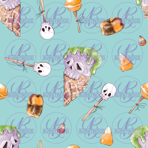 Spooky Snacks Seamless 3605