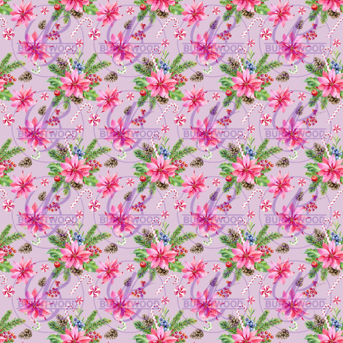 Pink Pointsettia Seamless 3910