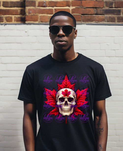 DTF -  Maple Leaf Skull 0737