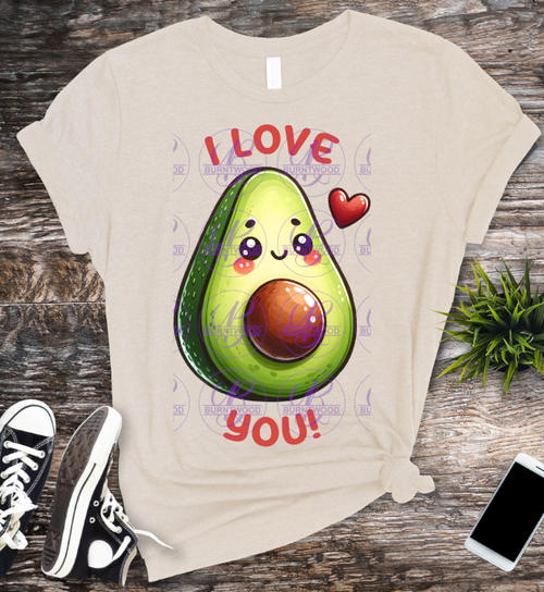 DTF- I Love you Avocado 0925