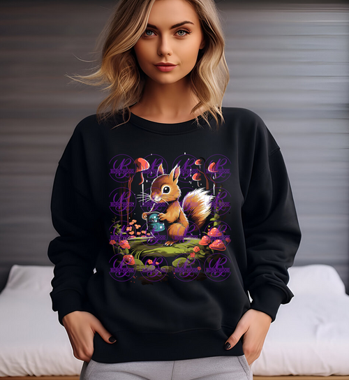 DTF- Squirrel (Black Apparel Only) 1126