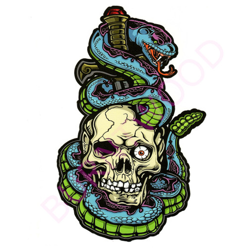 Snake and Skull 204, 6" x 8.25"