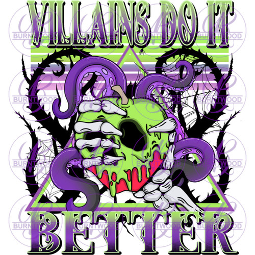 UV DTF Decal - Villains Do It Better 5956