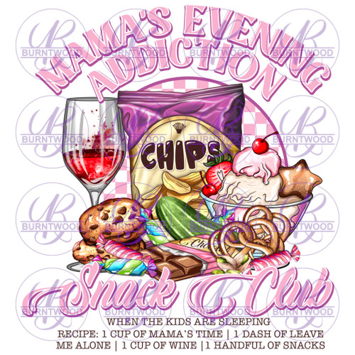 UV DTF Decal - Mama's Evening Addiction 6748