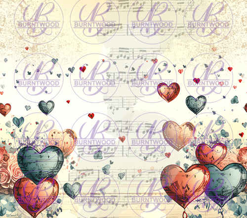 Music Notes and Hearts 10771