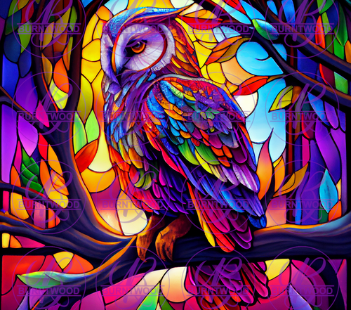 Stained Glass Owl 7511