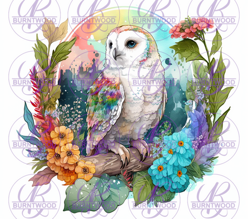 Water Color Owl 7534