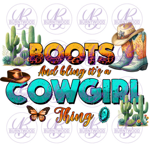 Boots And Bling It's A Cowgirl Thing 7096