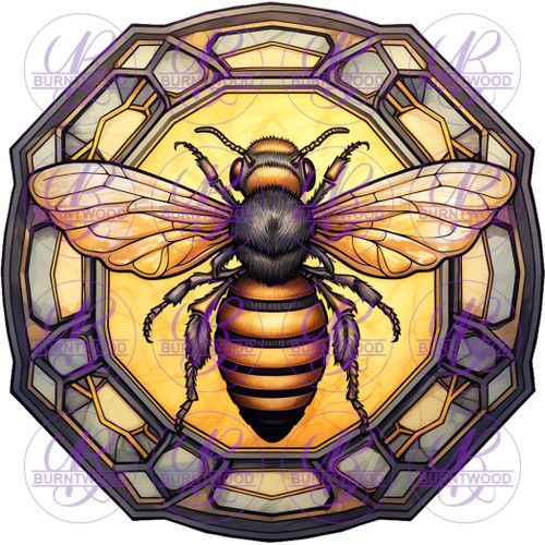 Stained Glass Bee 7126