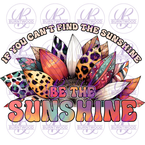 If You Can't Find The Sunshine Be The Sunshine 7133