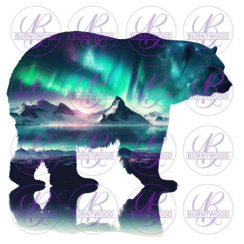 UV DTF Decal - Bear Silhouette 7026