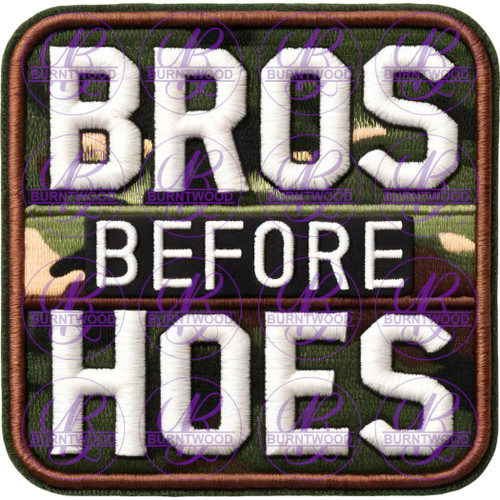 UV DTF Decal - Bros Before Hoes 7188