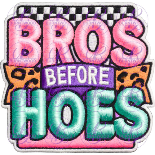 UV DTF Decal - Bros Before Hoes 7189