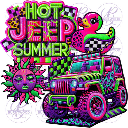 UV DTF Decal - Hot Jeep Summer 7197