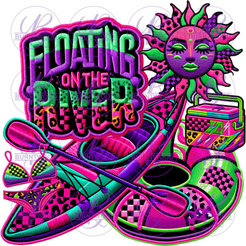 UV DTF Decal - Floating On The River 7196