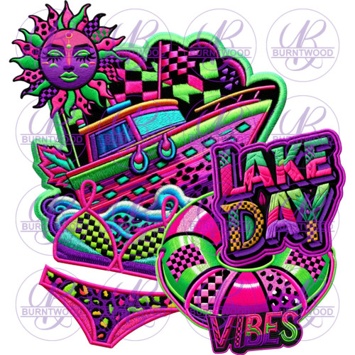 UV DTF Decal - Lake Day 7198