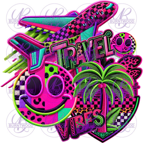 UV DTF Decal - Travel Vibes 7207