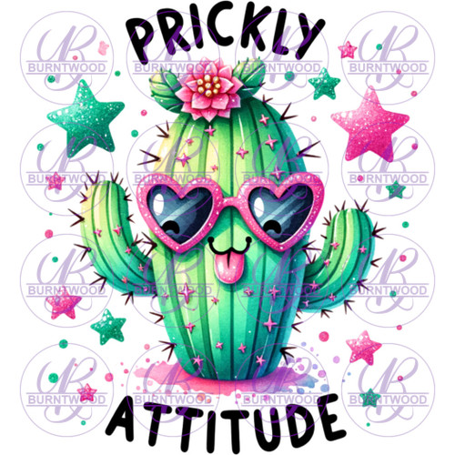 UV DTF Decal - Prickly Attitude 7272
