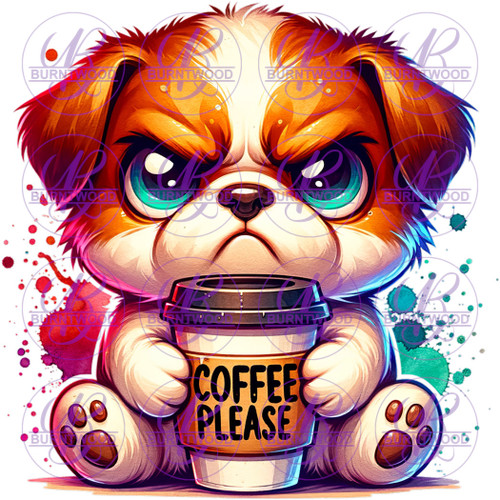 UV DTF Decal - Coffee Please 7263