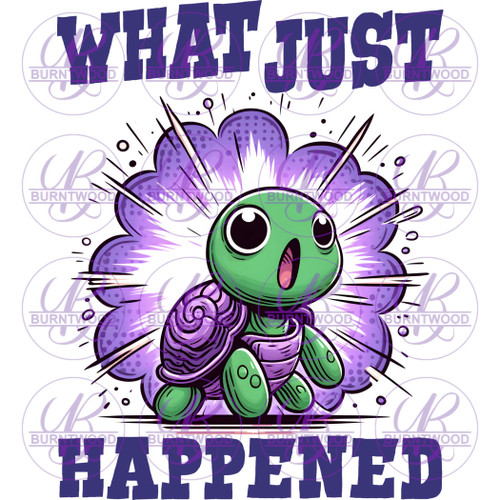 UV DTF Decal - What Just Happened 7257