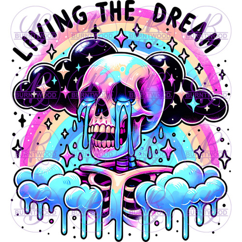 UV DTF Decal - Living The Dream 7314