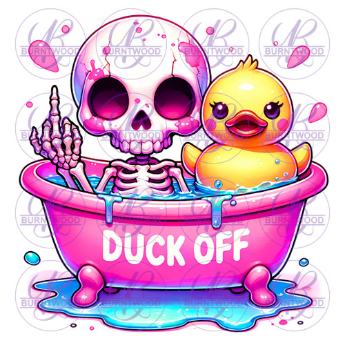UV DTF Decal - Duck Off 7301
