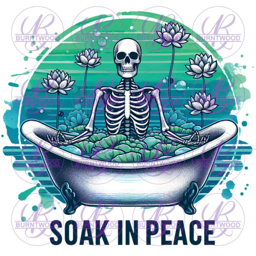 UV DTF Decal - Soak In Peace 7307