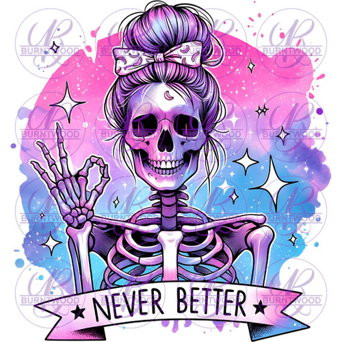 UV DTF Decal - Never Better 7339