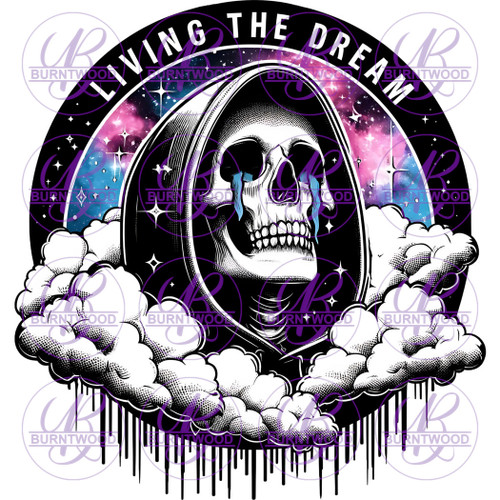 UV DTF Decal - Living The Dream 7361
