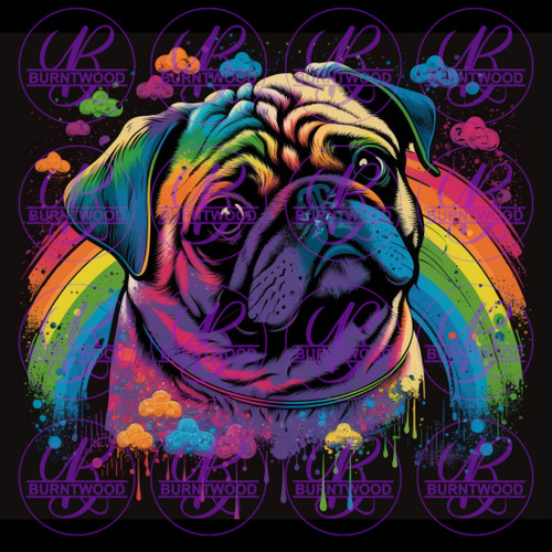 Rainbow Pug 5947