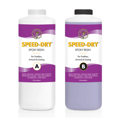Mr. Nola's Glitter Speed-Dry Epoxy, Half Gallon Kit