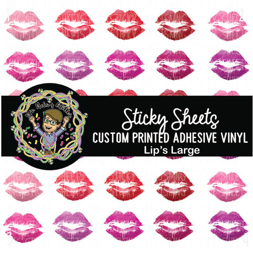 MNG Sticky Sheet - Lip Large - Peek-A-Boo