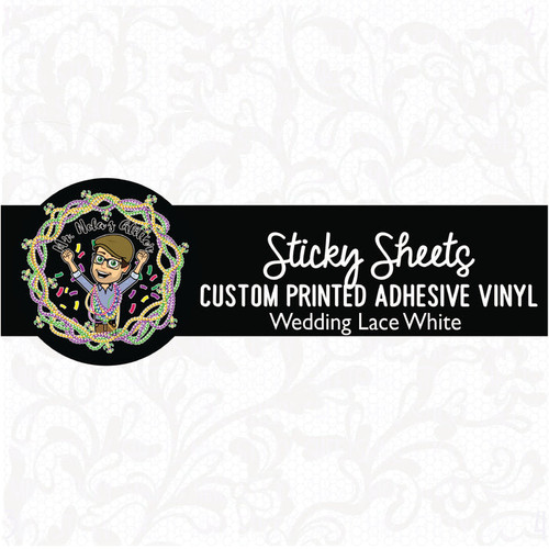 MNG Sticky Sheet - Wedding Lace White - Peek-A-Boo