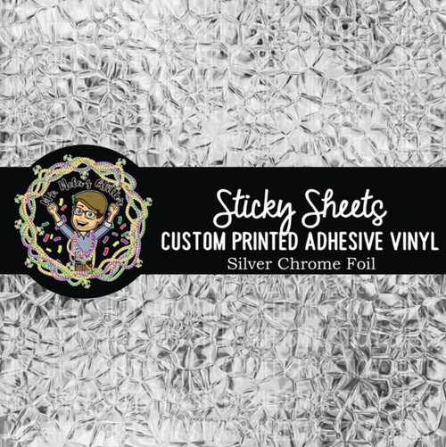 MNG Sticky Sheet - Silver Chrome Foil - Regular