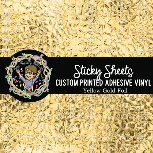 MNG Sticky Sheet - Yellow Gold Foil - Regular