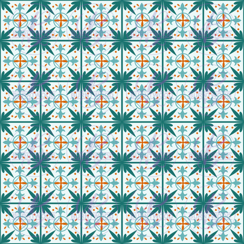 Retro Tiles Pattern Seamless 0050
