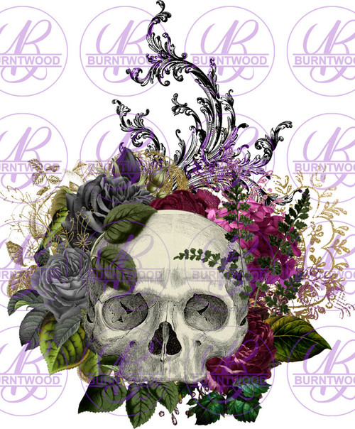 Floral Skull 0099