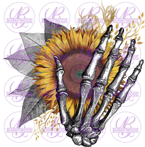 Floral Skeleton Hand 0200