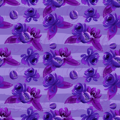 Purple Creepy Floral Seamless 0914