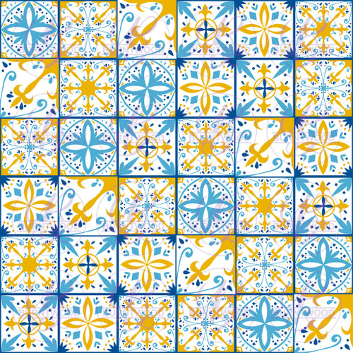 Retro Tiles Pattern Seamless 0480