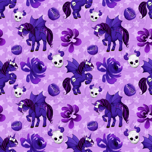 Gothic Unicorn Seamless 1129