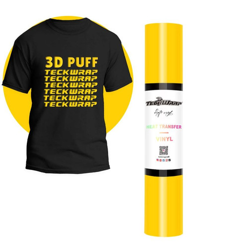 Teckwrap 3D Puff HTV - Yellow
